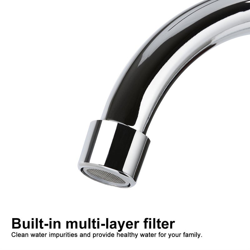 Gonabos Cold Water Faucet Only, High Arc Single Handle One Hole Faucet for Kitchen Garden Bar Outdoor Boat Camper(Free Cold Water Supply Lines) - Image 5